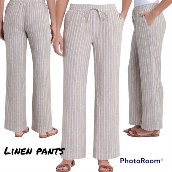 Briggs New York Pants & Jumpsuits Briggs Linen Blend Pants Poshmark